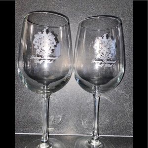 Trump National Golf Course Wine Glasses Set of 2